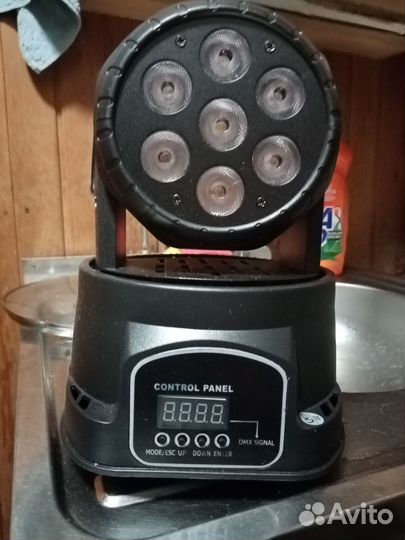 Светодиодный проектор Mini wash7 4in1