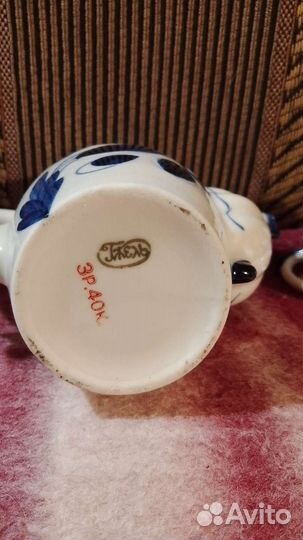 Набор Гжель СССР 60-Е Г. 8 предметов