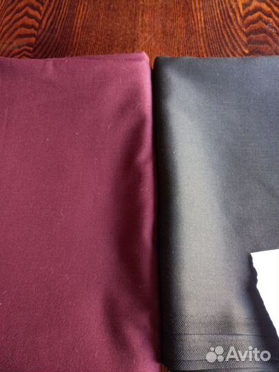 Новые отрезы ткани СССР хлопок, шерсть, фланель