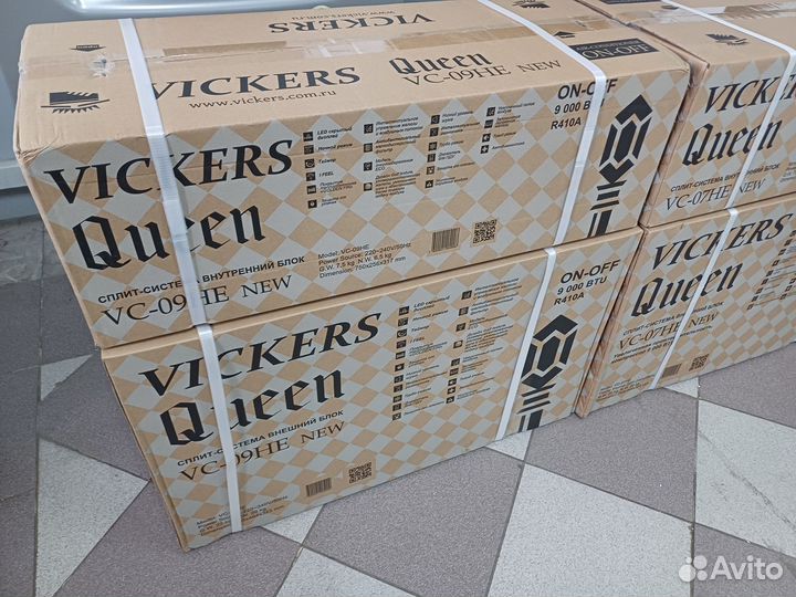 Сплит системы vickers queen новые на гаринтии