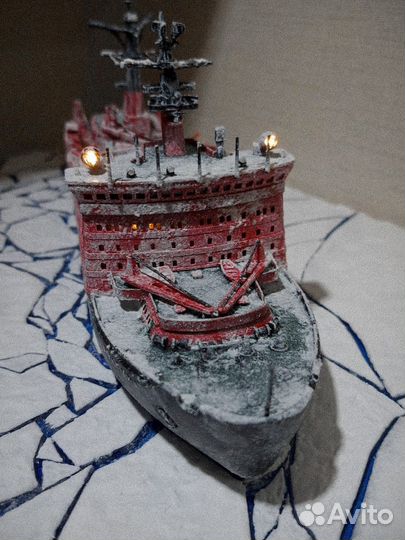 Диорама ледокол Арктика 1:400