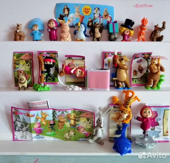 Киндер. Маша и медведь. Смешарики Три кота Фиксики