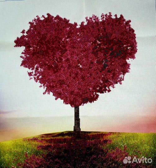 Картина, вышитая крестом, 3D эффект