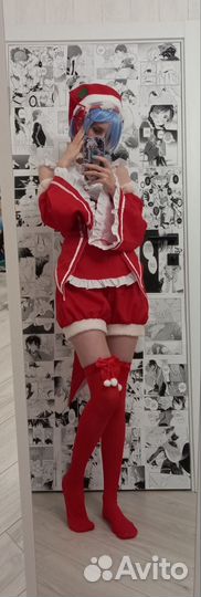 Новогодний/Рождественский косплей на Рам/Рэм