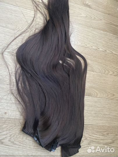 Накладные волосы на заколках натуральные