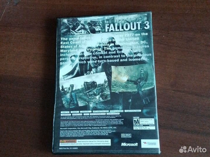 Продажа,обмен диска fallout 3 для xbox 360