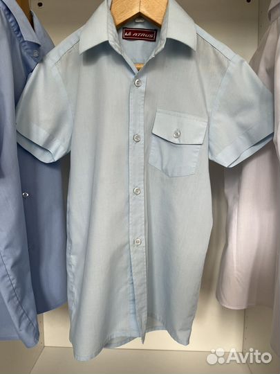 Рубашка школьная для мальчика 128-134-140