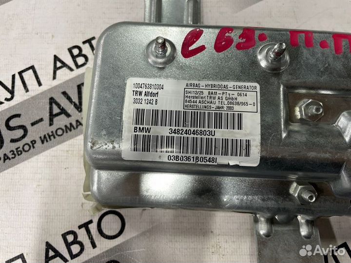 Подушка безопасности передняя правая Bmw 7 E65