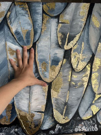 Картина на холсте «Сизые перья«