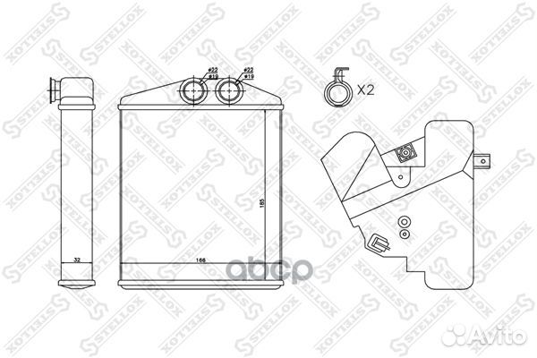 Радиатор печки Opel Signum/Vectra all 02