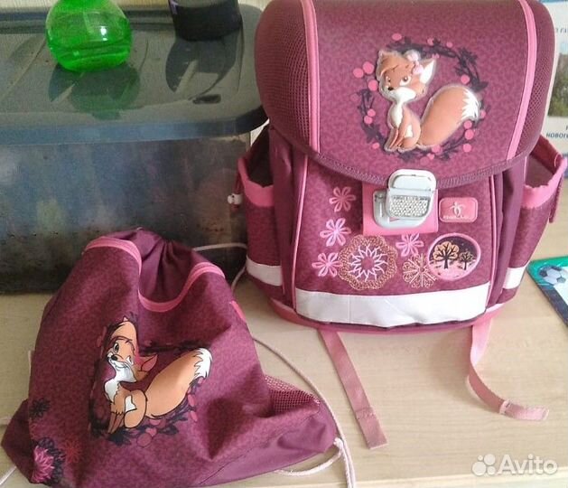 Ранец+мешок для сменки Belmil Foxy для девочки