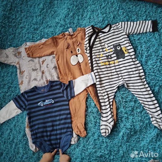 Детская одежда на мальчика с рождения до 1 года