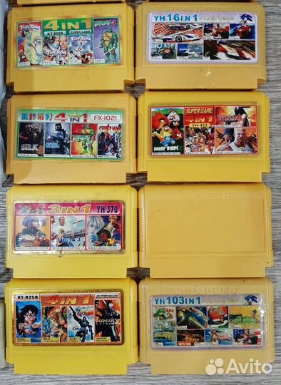 Приставка dendy с картриджами