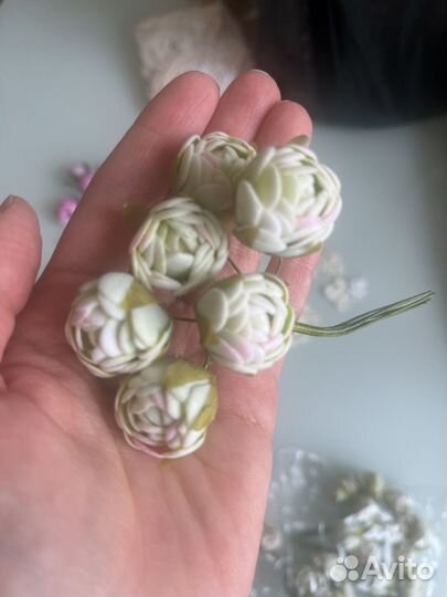 Цветы для скрапбукинга декора