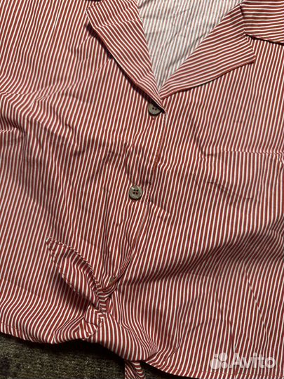 Рубашка блузка полоска green cotton 116