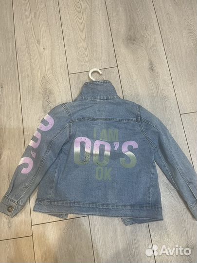 Джинсовая куртка для девочки 110-122