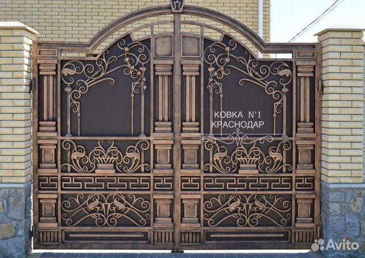 Кованые ворота и калитки