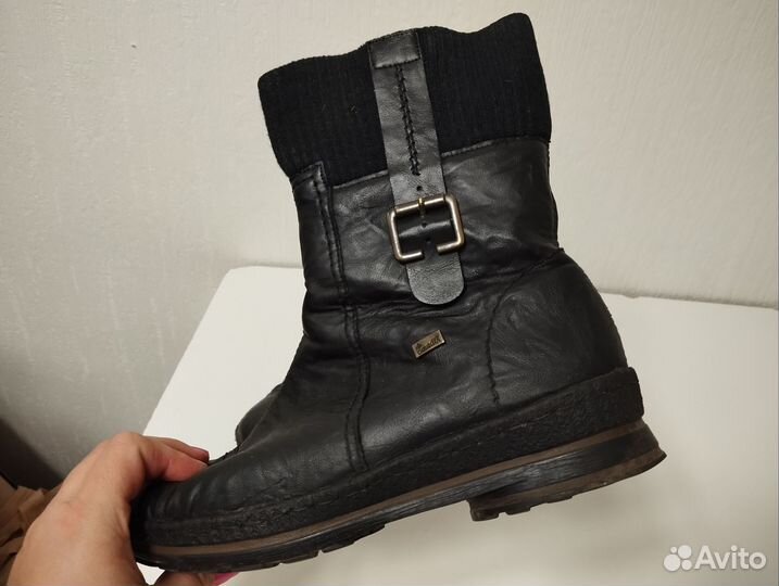 Полусапоги женские зимние rieker 24 см стелька