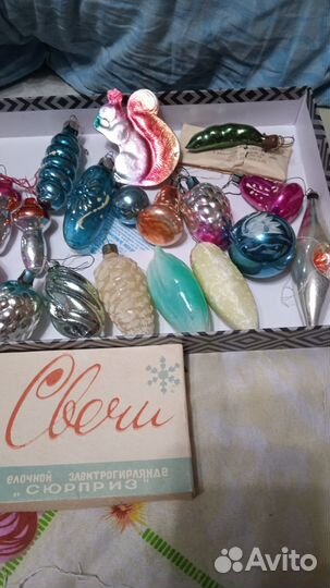 Новогодние ёлочные игрушки СССР