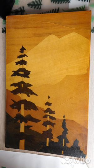 Деревянное пано Итарсия эльбрусс