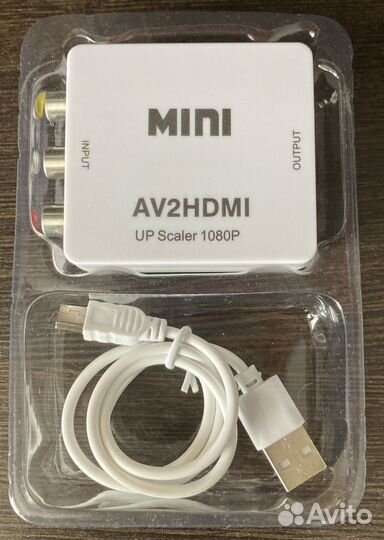 Конвертер переходник mini AV (тюльпаны) в hdmi