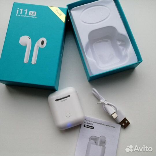 Беспроводные сенсорные i11 наушники