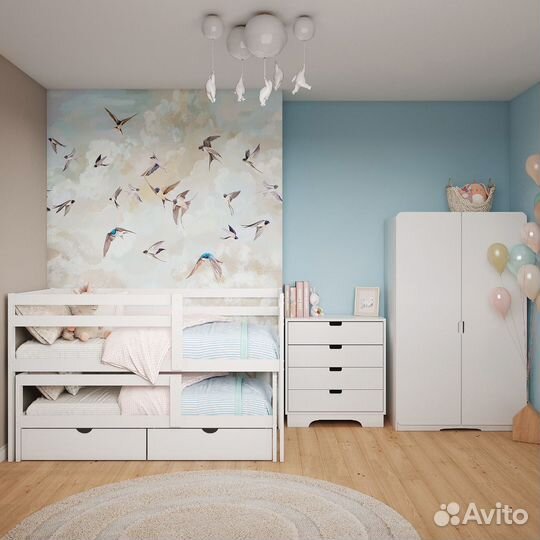 Детская кровать двухъярусная