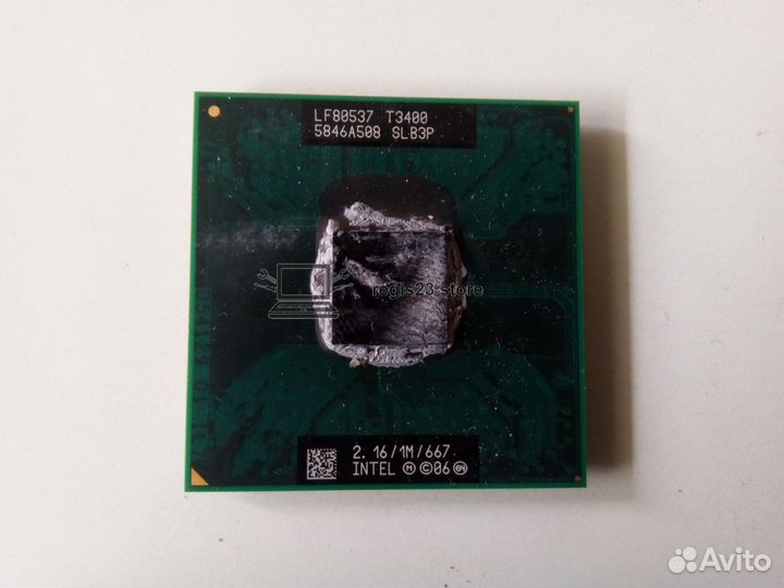 Intel Pentium T3400 2.167 GHz/667 MHz/1MB Socket Р