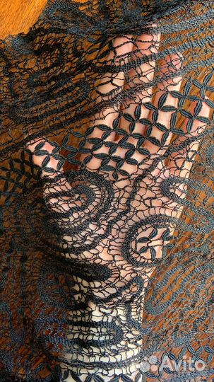 Косынка на коклюшках,вологодское кружево