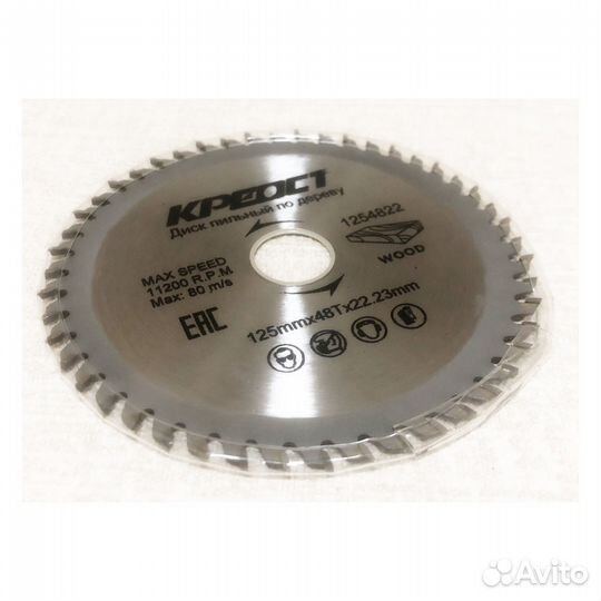 Диск пильный 125 х 22.23 х 48T креост