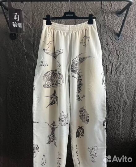 Штaны balenciagа 24ss tаt bаggy swеatрants