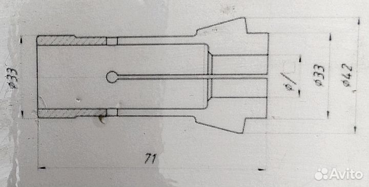 Цанга 40 L71мм комплект из 10шт