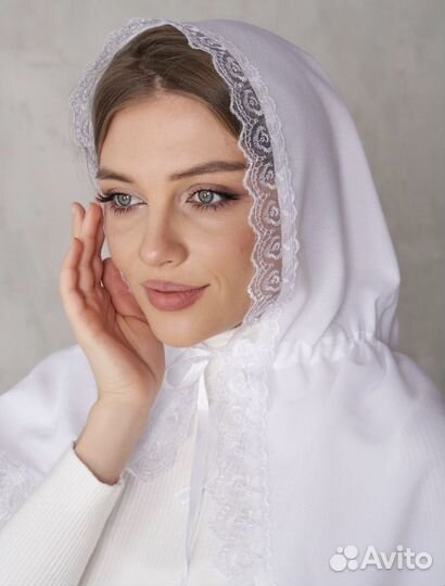 Платок в храм на завязках