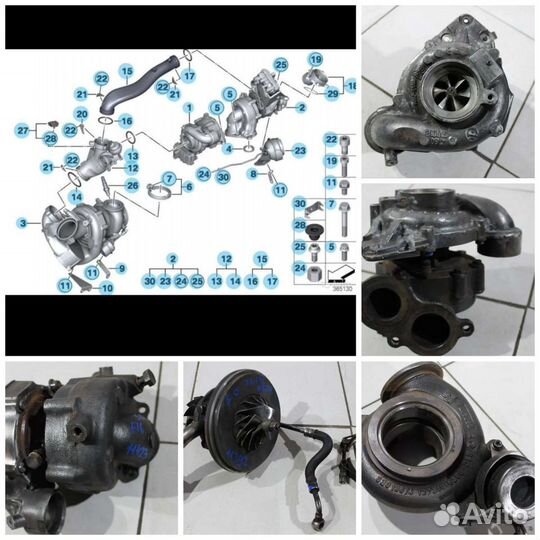 Турбина турбонагнетатель бмв BMW 5.0 d f16 f 15