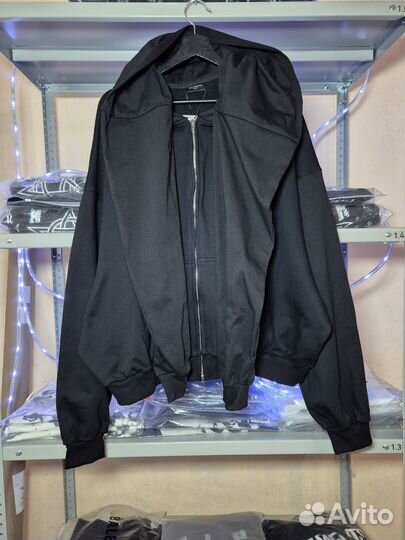 Худи зип Balenciaga с двойным капюшоном