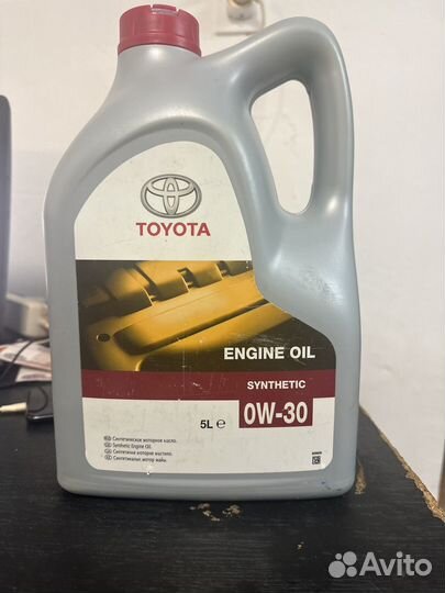 Моторное масло toyota SAE 0W-30, 5 л