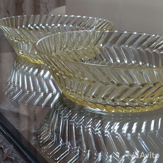 Салатник лимонное стекло СССР