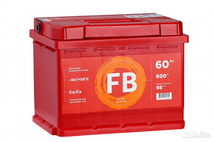 Акб FB 60 Ач (1) (L)