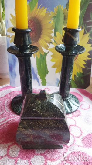 Подсвечники и шкатулка