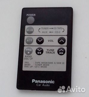 Пульт управления магнитолой panasonic CA-RC50EX