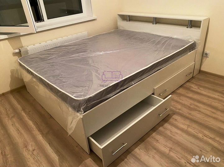 Кровать 180 с ящиками