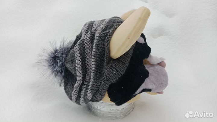 Шапка вязаная для фурсьюта