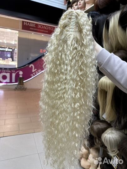 Шиньон кудри на крабе