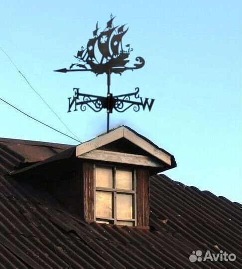 Флюгер на крышу Корабль