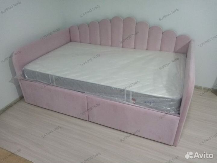 Детская кровать диван с мягкими бортиками 90/200