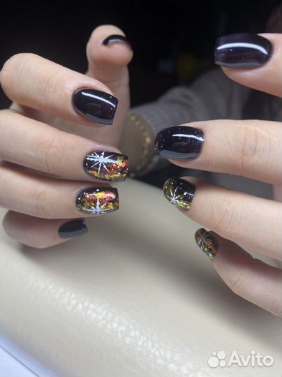 Маникюр.Покрытие гель лаком. Наращивание ногтей