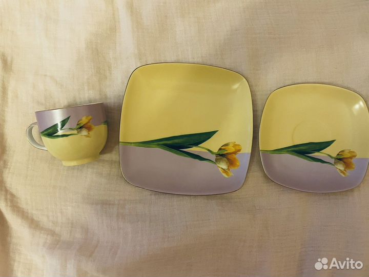 Чайная тройка сервиз royal heritage porcelain