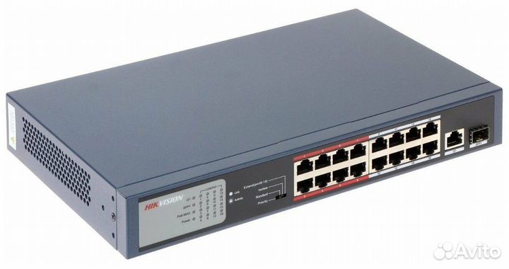 Poe коммутатор Hiwatch DS-S1816P(B)