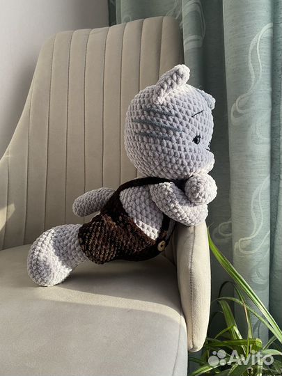 Вязаный котёнок Плюшевые игрушки