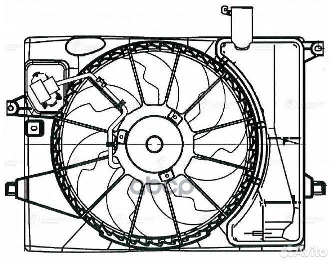 Вентилятор радиатора hyundai elantra 15- (с кож